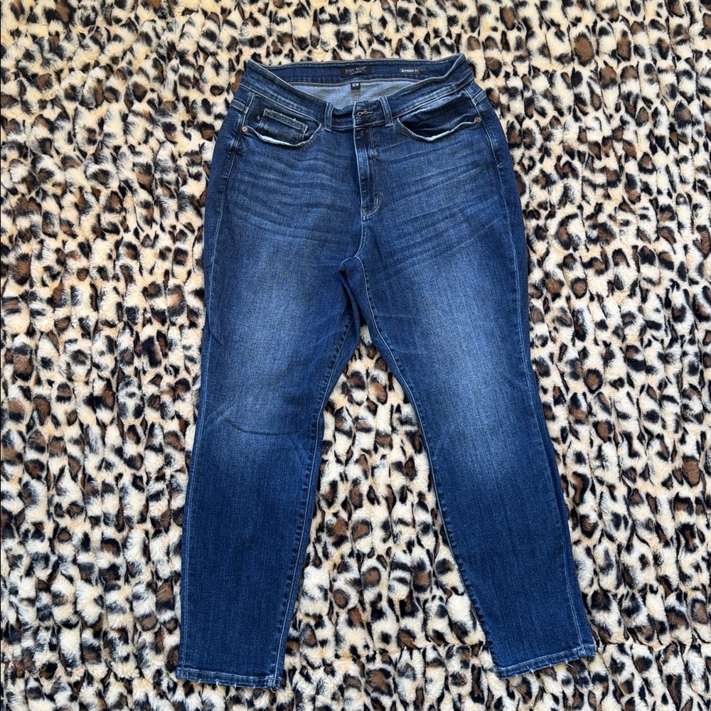 Judy Blue High Rise Dark Wash Boyfriend Fit Jeans 16W